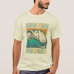 Retro  Opossum Whispere, Possum Lovers Gift T-shirt