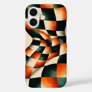 Retro Optische wervelende Telefoonhoes iPhone 16 Hoesje