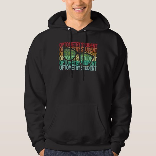 Retro Optometry Student Future Optometrist Eye Doc Hoodie (Voorkant)