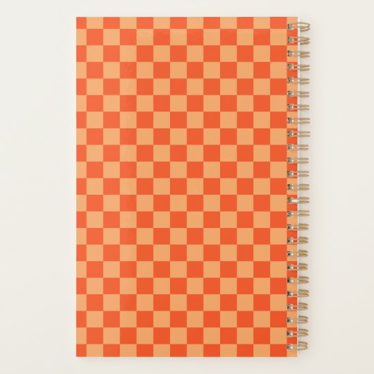 Retro Orange Checkerboard 2026 (Dos)