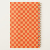 Retro Orange Checkerboard 2026 Planner (Achterkant)