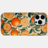 Retro Orange Fruit Motif iPhone 16 Pro Max Coque (Verso (horizontal))