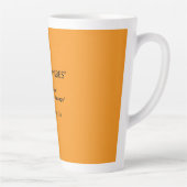 Retro Orange Texture – Summer Vibes Art Latte Mok (Rechts)