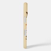 Retro Oranje bloemenpatroon Case-Mate iPhone Case (Achterkant / Rechts)
