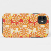 Retro Oranje Citrus Pattern Case-Mate iPhone Case (Achterkant (horizontaal))