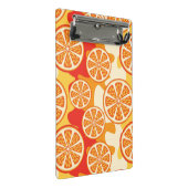 Retro Oranje Citrus Pattern Mini Klembord (Schuin)
