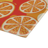 Retro Oranje Citrus Pattern Snijplank (Hoek)