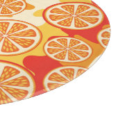 Retro Oranje Citrus Pattern Snijplank (Hoek)