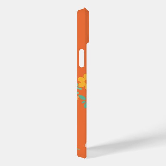 Retro Oranje Daisy Bouquet Case-Mate iPhone Case (Achterkant / Rechts)
