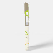 Retro Oranje groen geplakt patroonspatroon Stippen Case-Mate iPhone Case (Achterkant / Links)