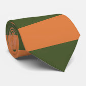 Retro Oranje Groen Stropdas (Opgerold)