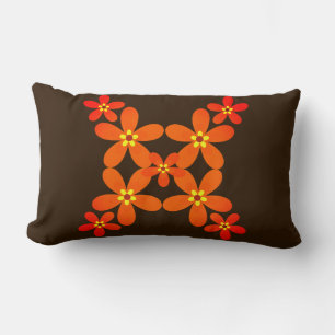 Retro oranje jaren '70 kussen