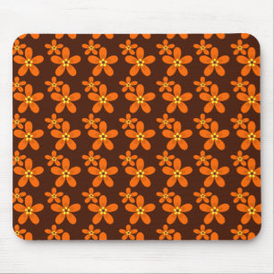Retro oranje jaren '70 muismat