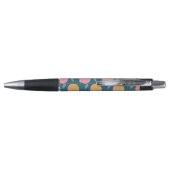 Retro Oranje Peach Fruit Patroon Pen (Achterkant)