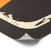 retro  oranje sap business Poster (Hoek)