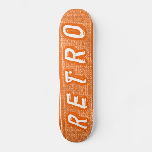 Retro - Oranje Skateboard (Voorkant)