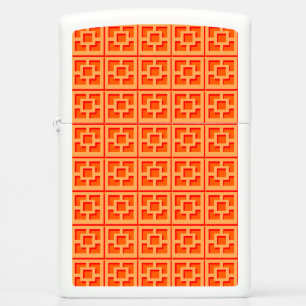 Retro Oranje Trellis Zippo Lighter