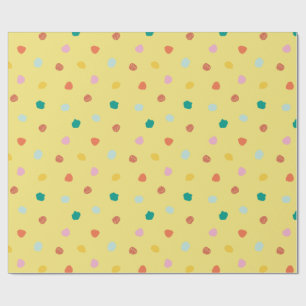 Retro Organic Polka Dot Geïnspireerd door Palm Spr Cadeaupapier