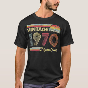 Retro Original Parts 50th 1970 Birthday T-shirt