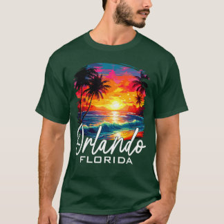 Retro Orlando Florida Gezinsvakantie Zomerstop T-shirt