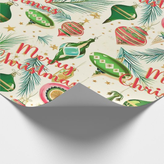Retro Ornament Delight Cadeaupapier (Hoek)