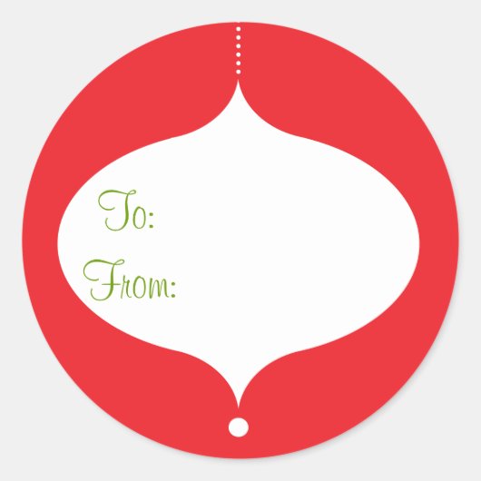 Retro Ornament Gift Stickers (Voorkant)