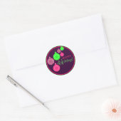 Retro Ornament Happy Holiday Sticker (Envelop)