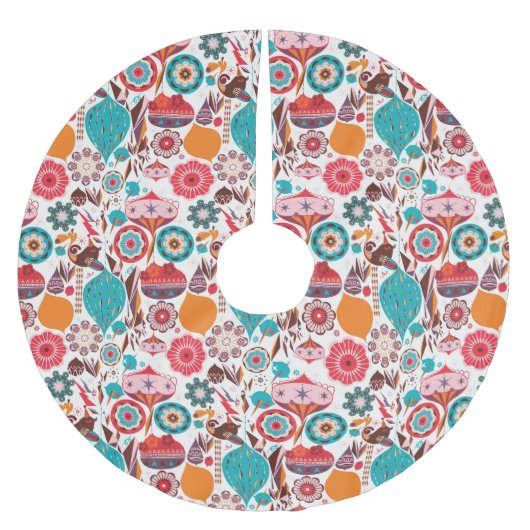 Retro Ornament Kerstboom Rok (Voorkant)