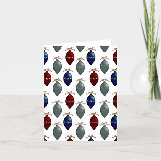  retro Ornamenten blanco begroeting of Bedankkaart