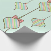 Retro  Ornamenten kerstpapier Cadeaupapier (Hoek)