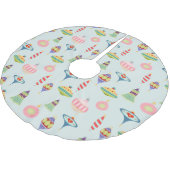 Retro-Ornamenten | Moderne middenstand Kerstboom Rok (Gekanteld)