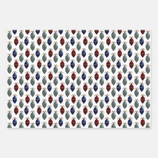  Retro Ornamenten Tree Inpakpapier Vel (Voorkant 3)