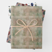 Retro Ornamenten Tree Inpakpapier Vel (In situ)