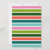 Retro ornamenten Vreugdevolle typografie, Kerstfot Feestdagenkaart (Achterkant)