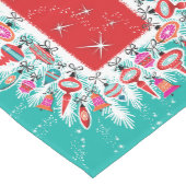 Retro Ornaments Christmas Medium Tafelloper (Hoek)