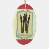 Rétro ornement de Noël d'asperge de nourriture de (Droite)