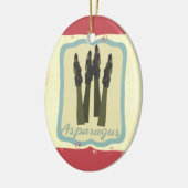 Rétro ornement de Noël d'asperge de nourriture de (Gauche)