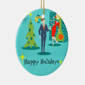 Rétro ornement de Noël de couples de bande (Droite)