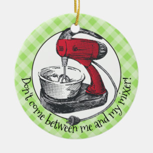 Rétro ornement de Noël de mélangeur de support