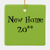 Rétro ornement de vacances de Chambre de Palm (Dos)