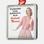 Rétro ornement vintage drôle de Bunco (Gauche)