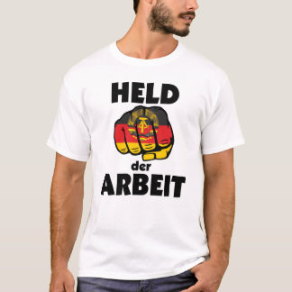 Retro Ostalgie DDR Held der Arbeit T-shirt