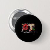 Retro Ot Occupational Therapy Santa Christmas Ot S Ronde Button 5,7 Cm (Voorkant /achterkant)