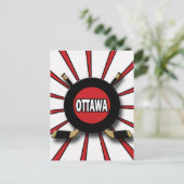 RETRO OTTAWA HOCKEY BRIEFKAART (Staand voorkant)