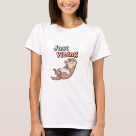 Retro Otter Calm Vibes Women’s T-Shirt