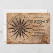  Retro Oude Kaart Ship Classic Wedding (Voorkant)