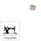 Retro oude naaimachine 	rubberstempel (Gestempeld)