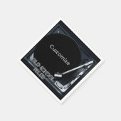 Retro oude schoolregels servet (Hoek)