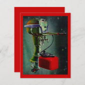 Retro Outboard avec invitation de vacances dans un (Devant / Derrière)