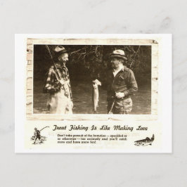 Retro Outdoor Man Cave Vist Help - Briefkaart